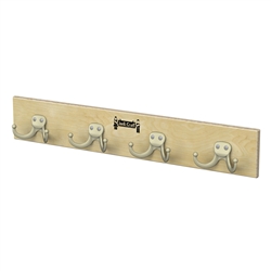 4 Hooks Wall Mount Coat Rail