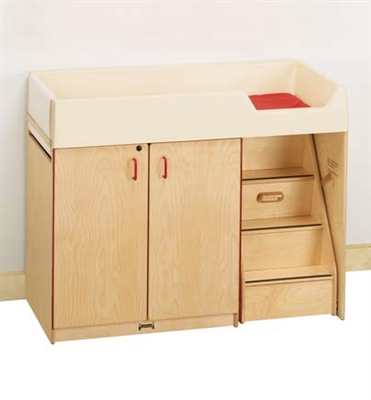 Montessori Materials- Diaper Changer w/ Stairs