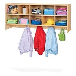 Young Time 10 Section Wall Mount Coat Locker