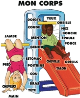 French Body Parts Mon Corps Poster