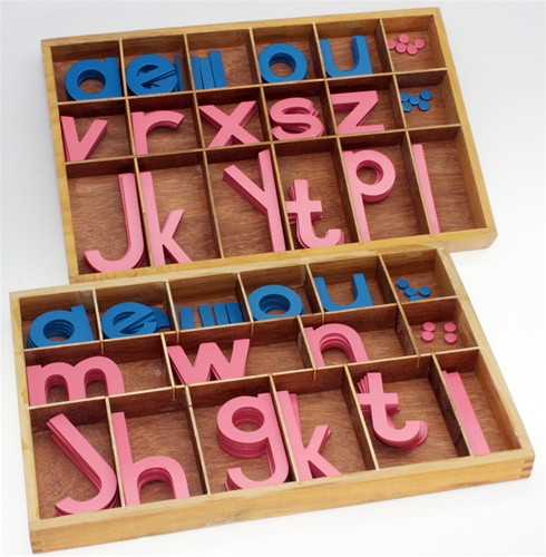 Montessori Materials Large Print Movable Alphabets