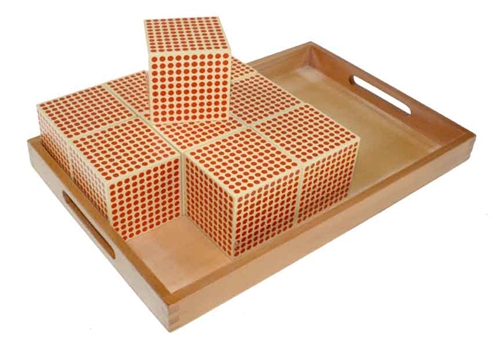 9 Wooden Thousand Cubes