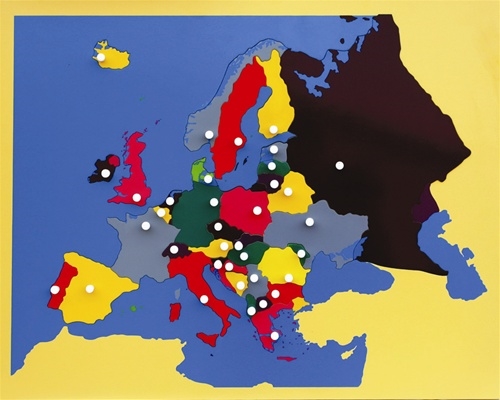 Montessori Puzzle Map of Europe (Clearance)