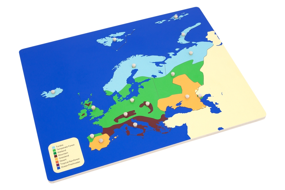 Biomes of Europe Puzzle Map 