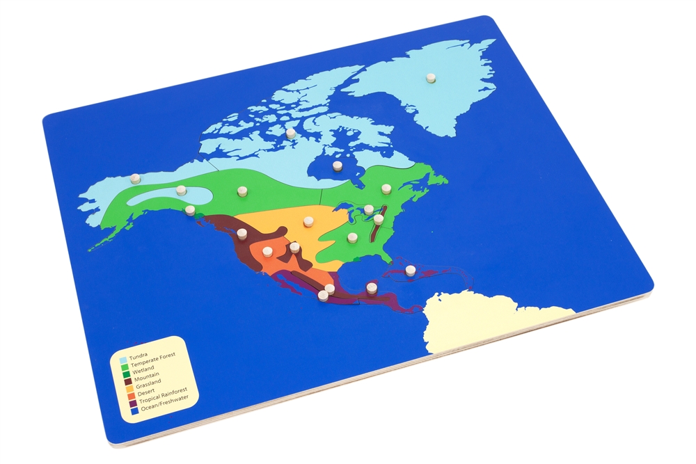 Biomes of North America Puzzle Map 