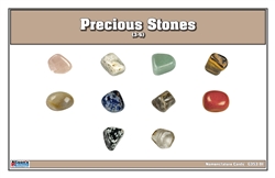 Precious Stones Nomenclature Cards (3-6) (Printed)