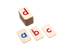 Wooden Raised Alphabet Tiles - Print