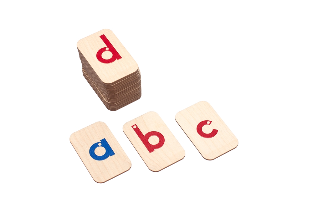  Wooden Raised Alphabet Tiles - Print