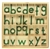 Green Small Moveable Alphabets With Box