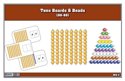 Tens Boards & Beads Activities (80-89) (Printed)