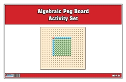 Algebraic Square Root Peg Board Exercise Set (Printed)