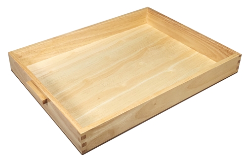 large wooden tray