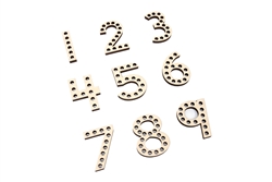 Lacing Wooden Numbers