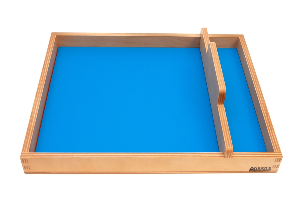 Montessori Sand Writing Tray with Flashcard Holder — Oak & Ever