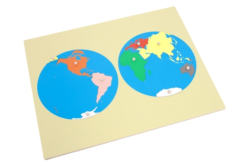 Montessori Materials: Puzzle Map of the World