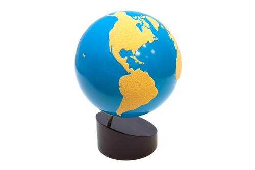 Sandpaper Globe of Land & Water (Premium Quality)