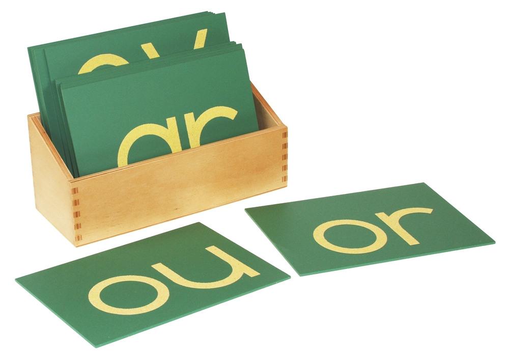 Montessori Materials Sandpaper Double Letters Print Premium Quality 