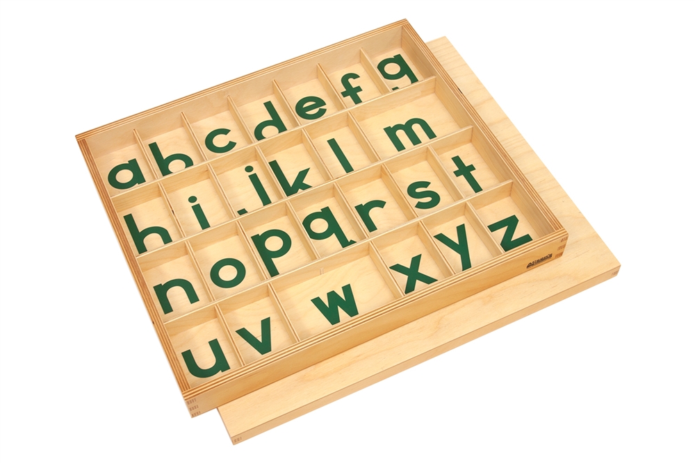 Montessori: Small Movable Alphabets Box: Green (Box Only)