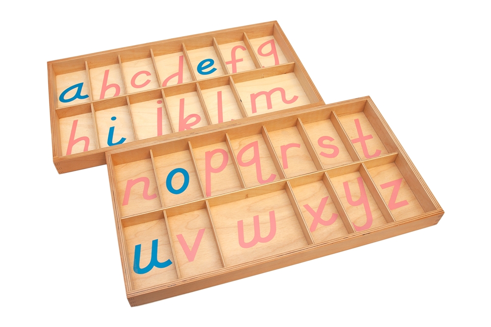 Montessori Materials: Box for Large Movable Alphabets: D’Nealian ...