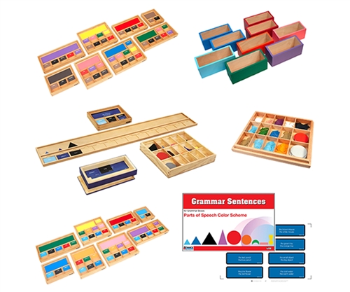 Montessori Materials Grammar Sentence Set (Premium Quality)