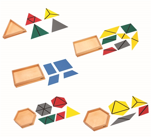 Montessori Materials Constructive Triangles (premium Quality)