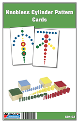 Knobless Cylinder Pattern Cards (Printed and Laminated)