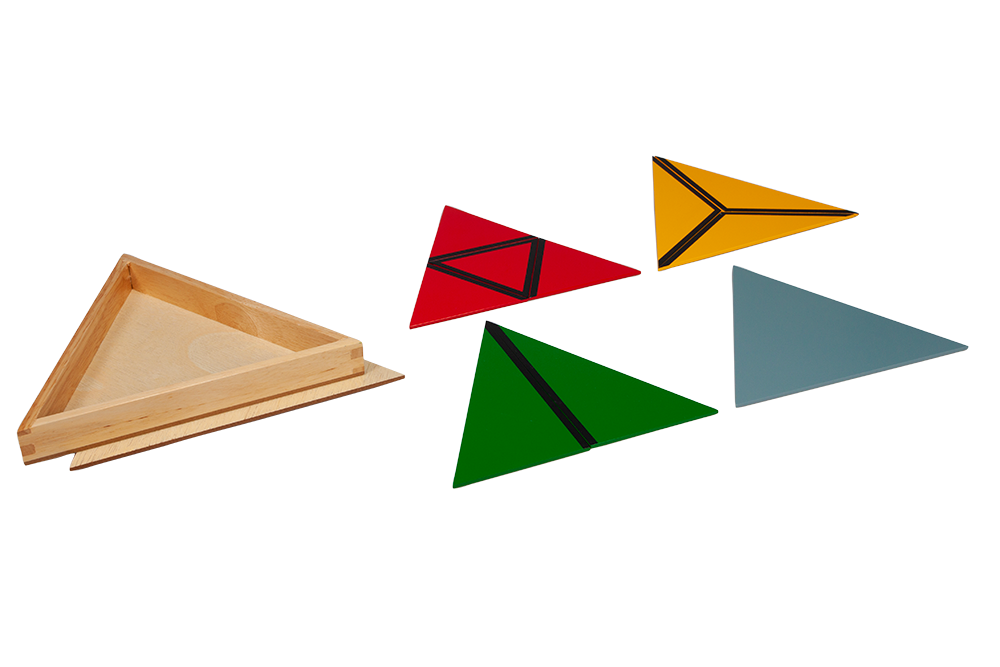 Montessori Materials: Constructive Triangles (Set of all 5 Boxes) (Plastic)