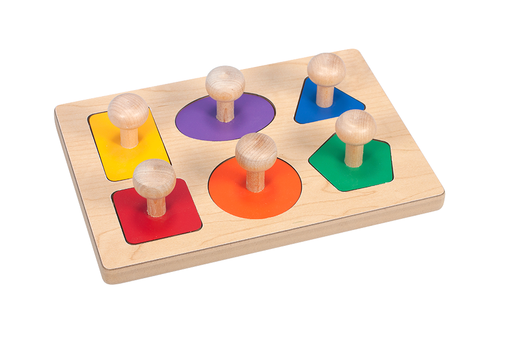 Montessori Materials Giant Knob Shape Puzzle